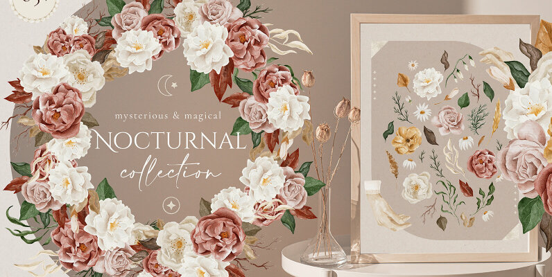 Nocturnal Watercolor Collection