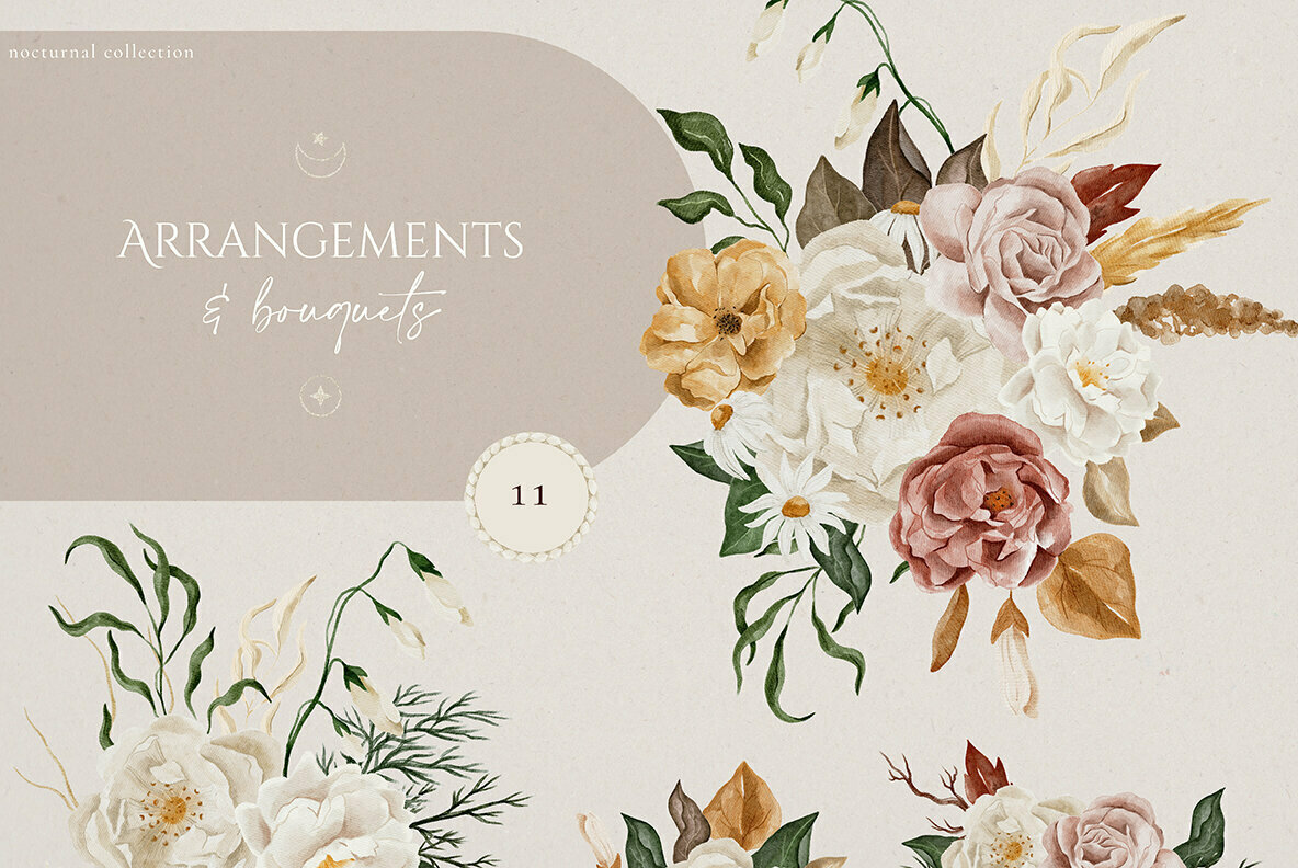 Nocturnal Watercolor Collection 2