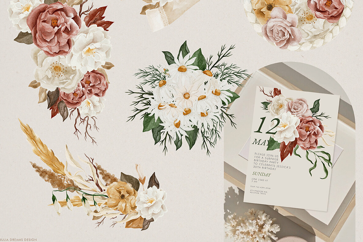 Nocturnal Watercolor Collection 4