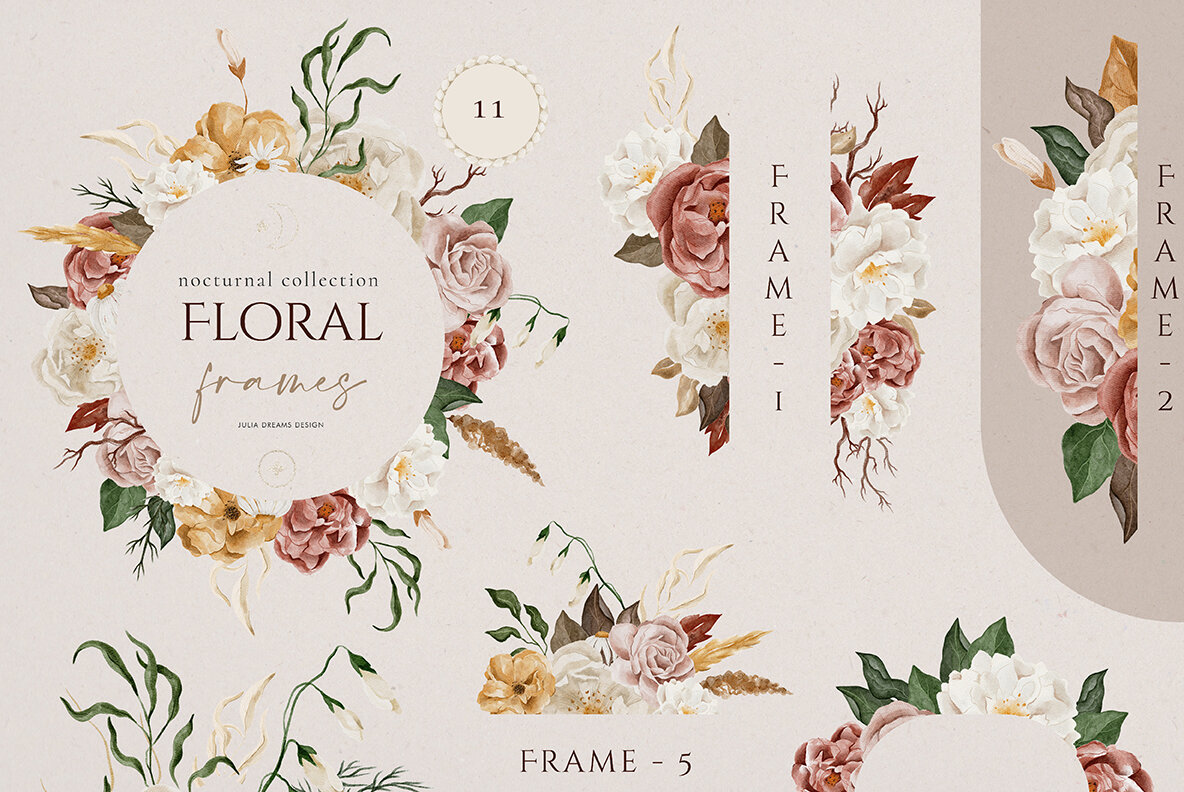 Nocturnal Watercolor Collection 10