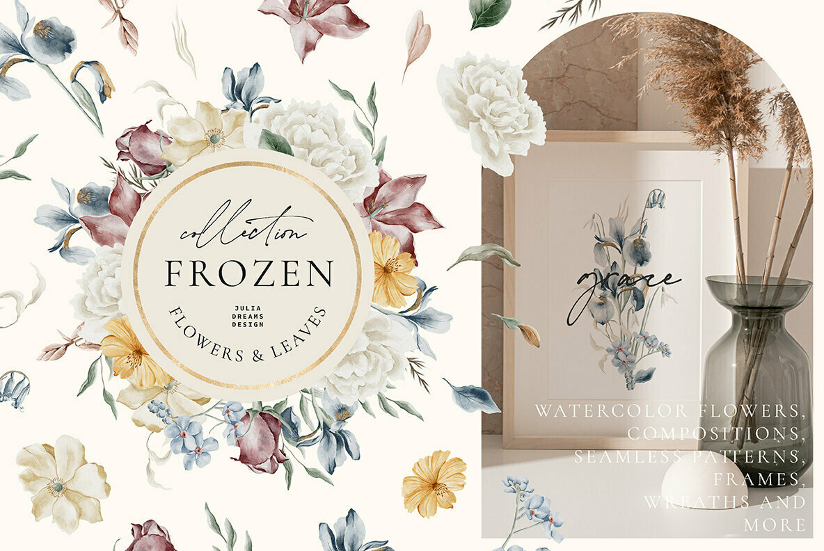 Frozen Flowers Collection 1