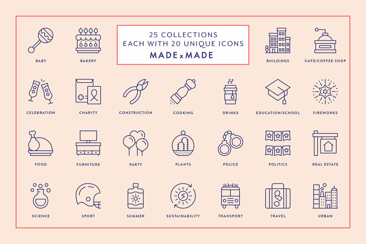 Mega Bundle Line Icons Vol 2 2