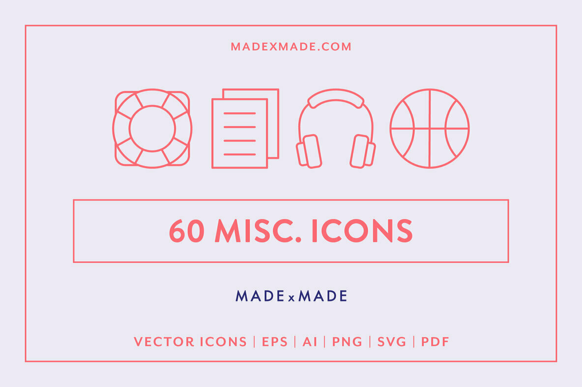 Miscellaneous Line Icons Miscellaneous Line Icons