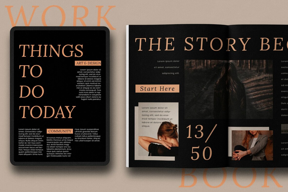 Workbook   Magazine Template 6