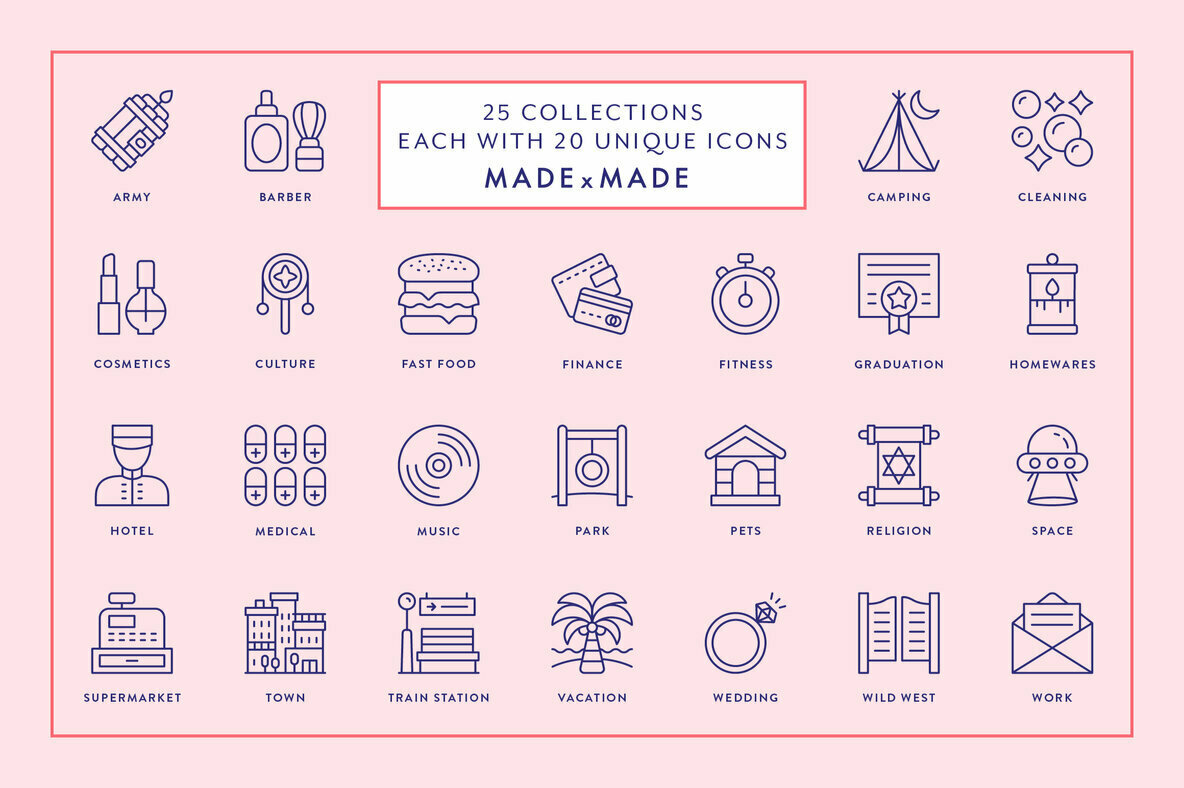 Mega Bundle Line Icons Vol 3 2