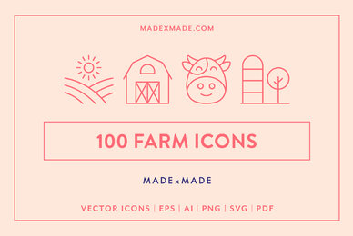 Farm Line Icons