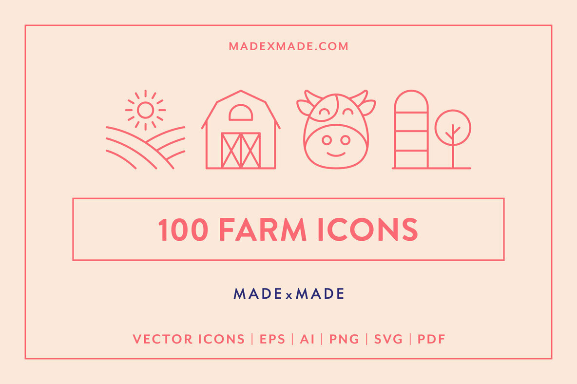 Farm Line Icons 1