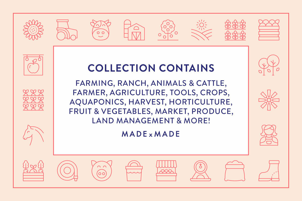 Farm Line Icons 2