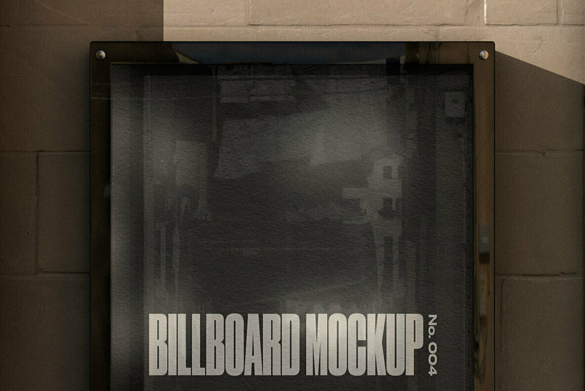 Sandstone Wall Billboard Mockup No 004 Sandstone Wall Billboard Mockup No 004