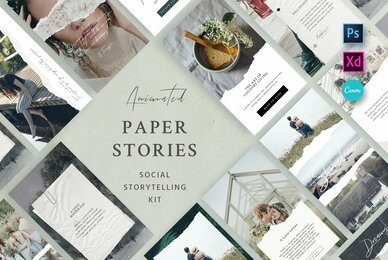 Paper Animated Stories   Social kit