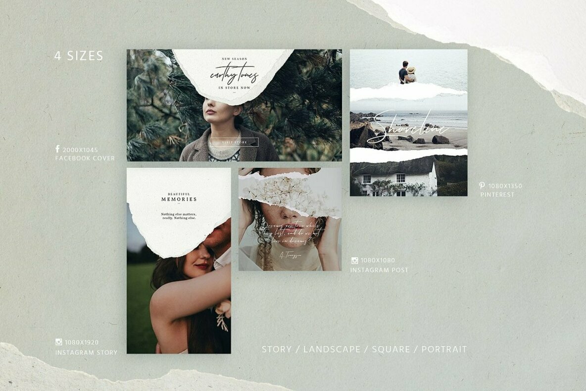 Paper Animated Stories Social kit Paper Animated Stories Social kit