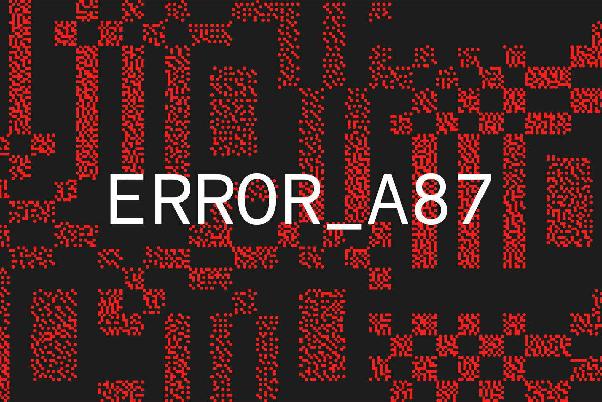 Error A87 Error A87