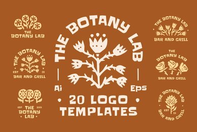 The Botany Lab Logo Templates