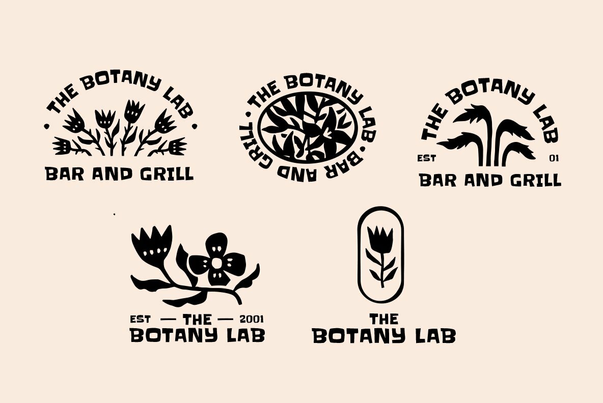 The Botany Lab Logo Templates The Botany Lab Logo Templates