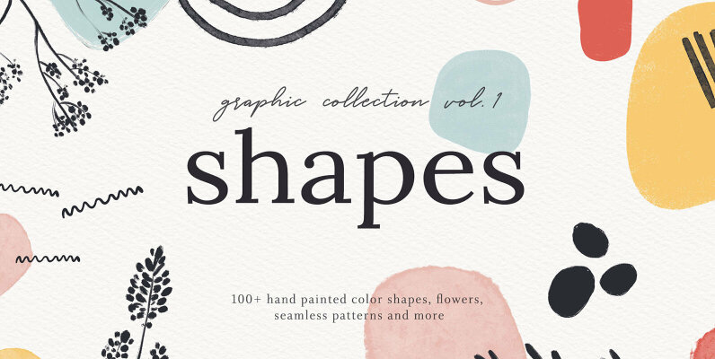 Abstract Shapes Print Graphics Vol 1