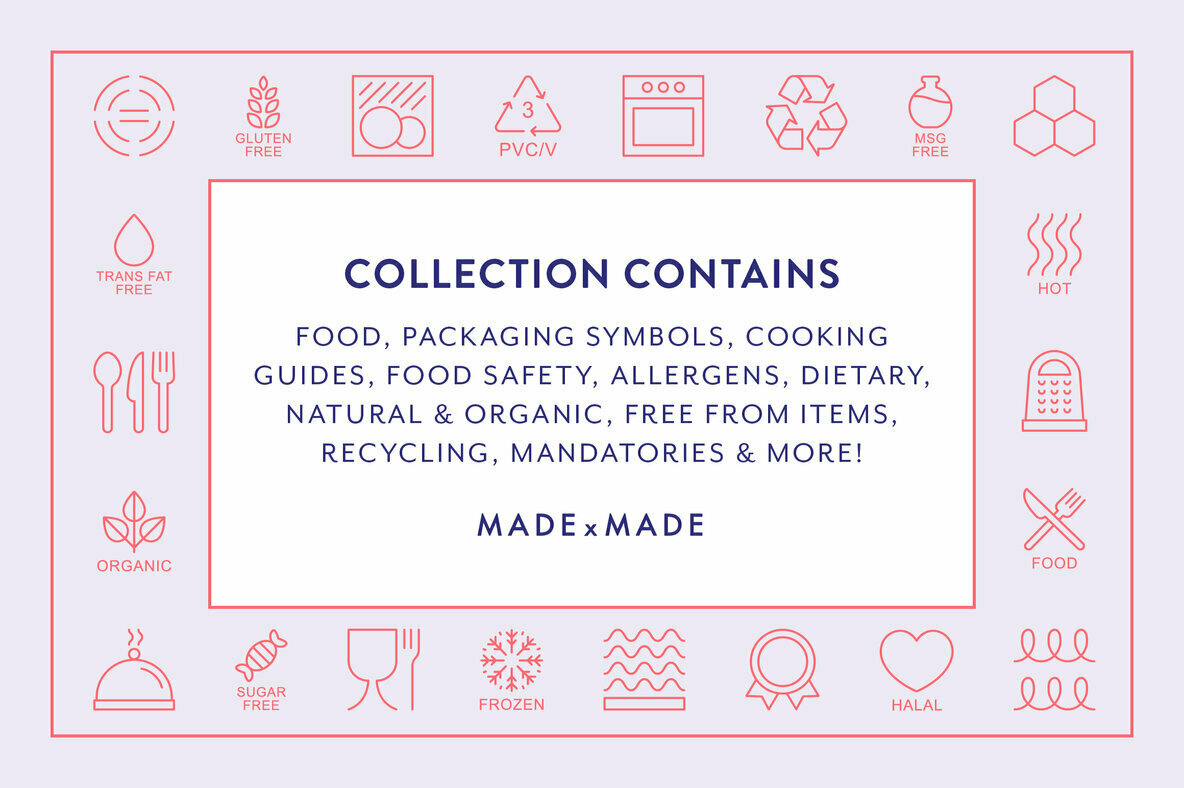 Food Packaging Line Icons 2