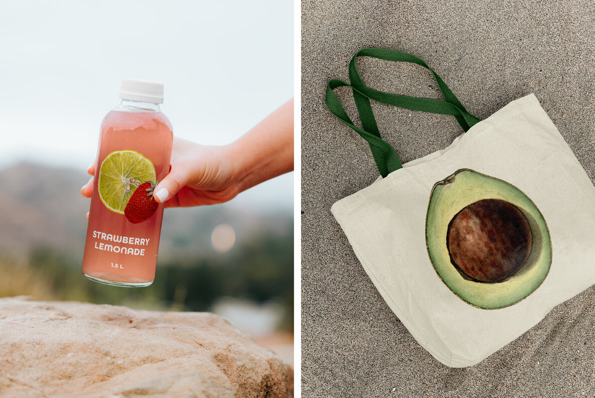 Vintage Fruit Watercolor Illustrations 7