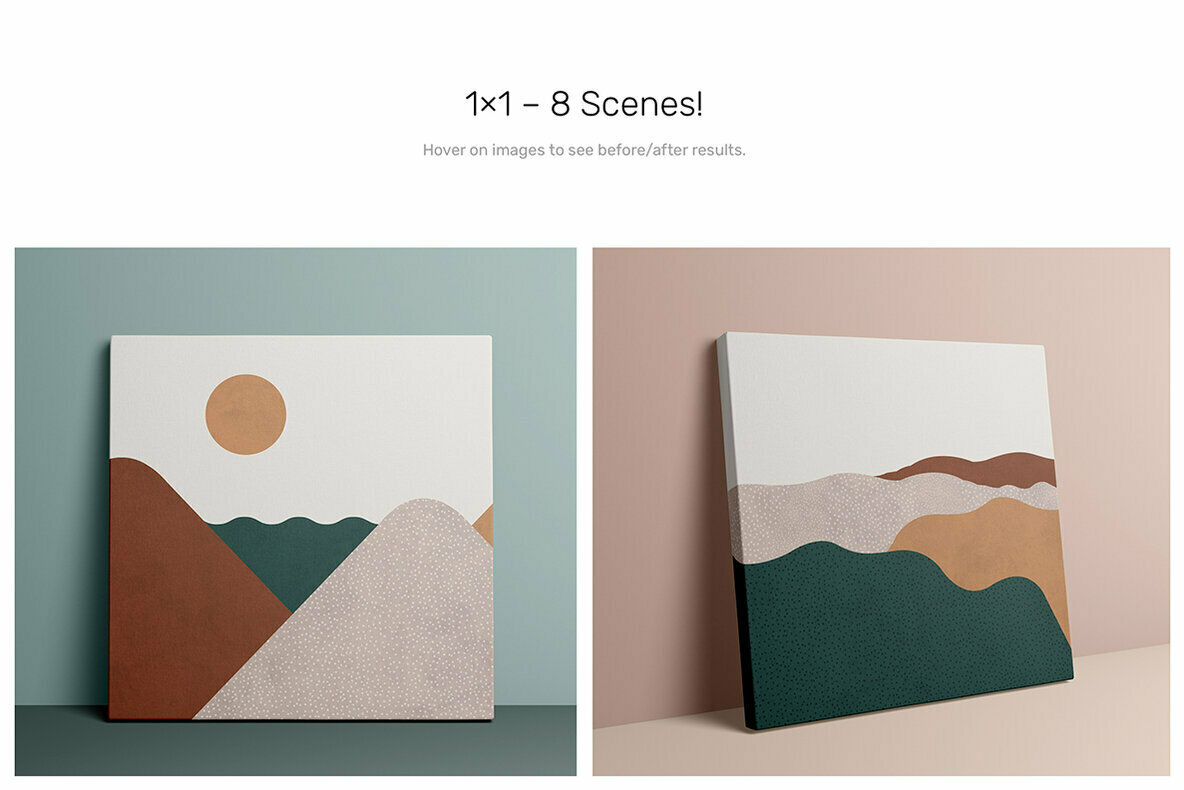 Canvas Mockups Studio Scenes Canvas Mockups Studio Scenes
