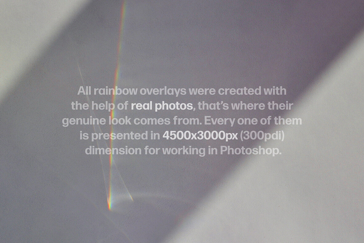 Rainbow Photoshop Overlays 6