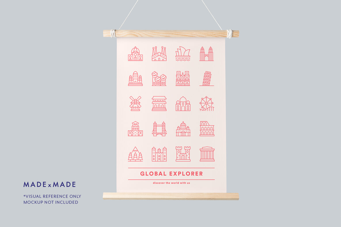 Landmarks Line Icons 6