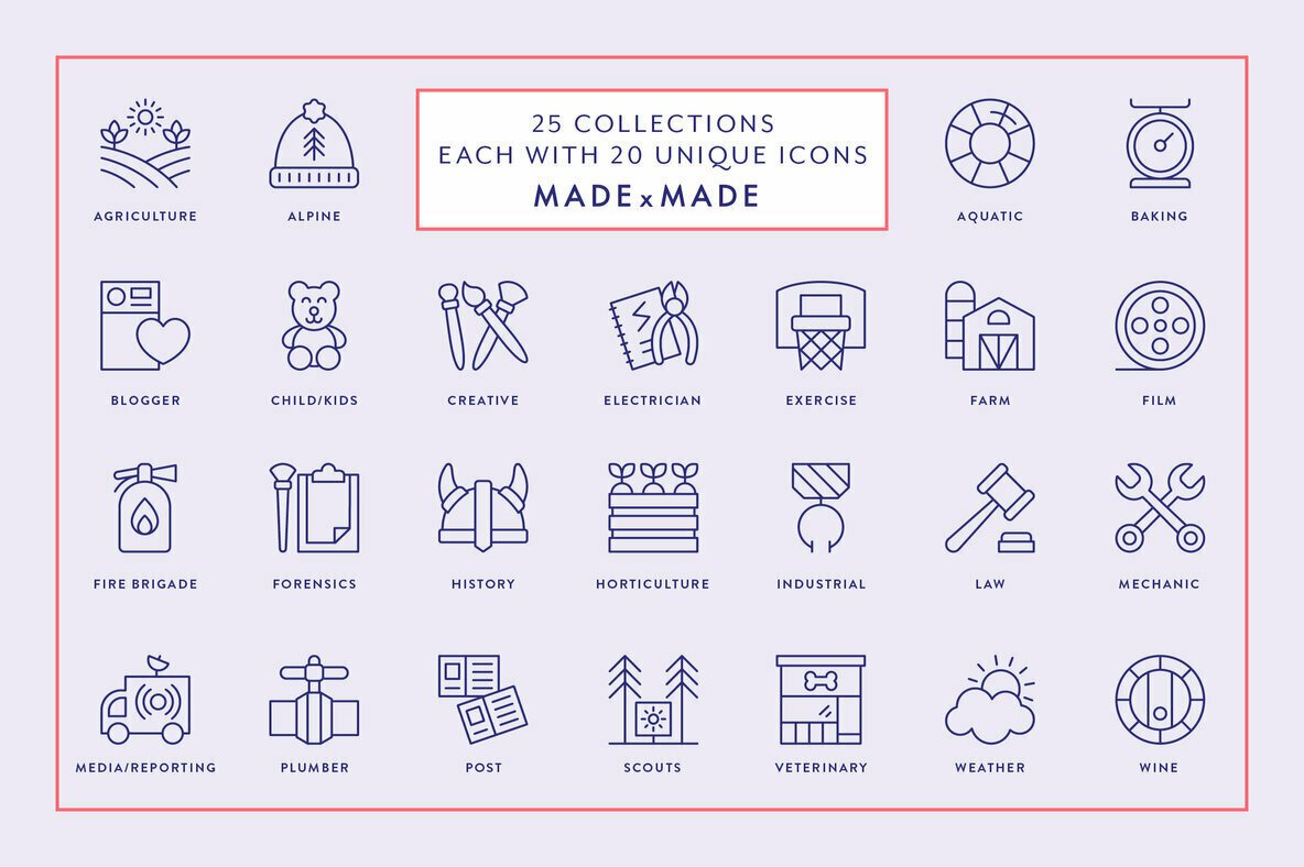 Mega Bundle Line Icons Vol 4 2