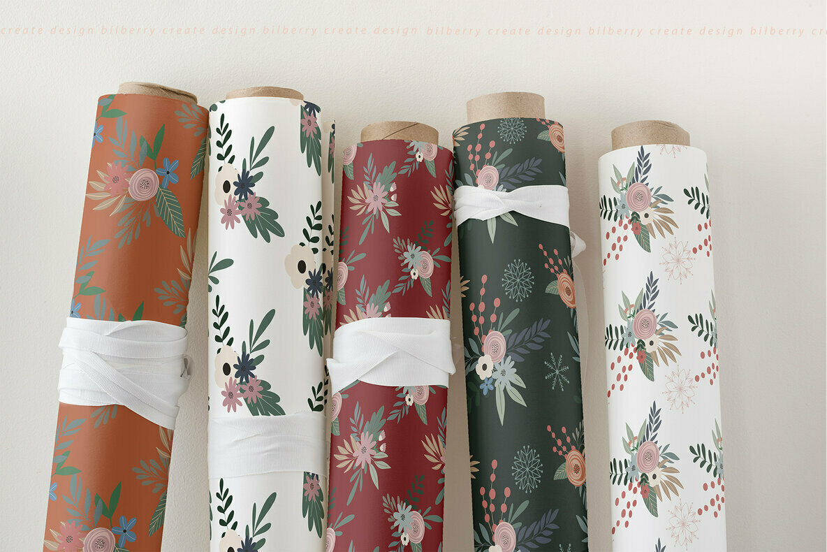 Christmas Flowers Art Set Christmas Flowers Art Set