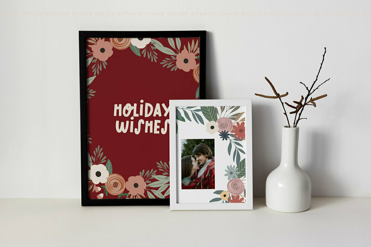 Christmas Flowers Art Set Christmas Flowers Art Set