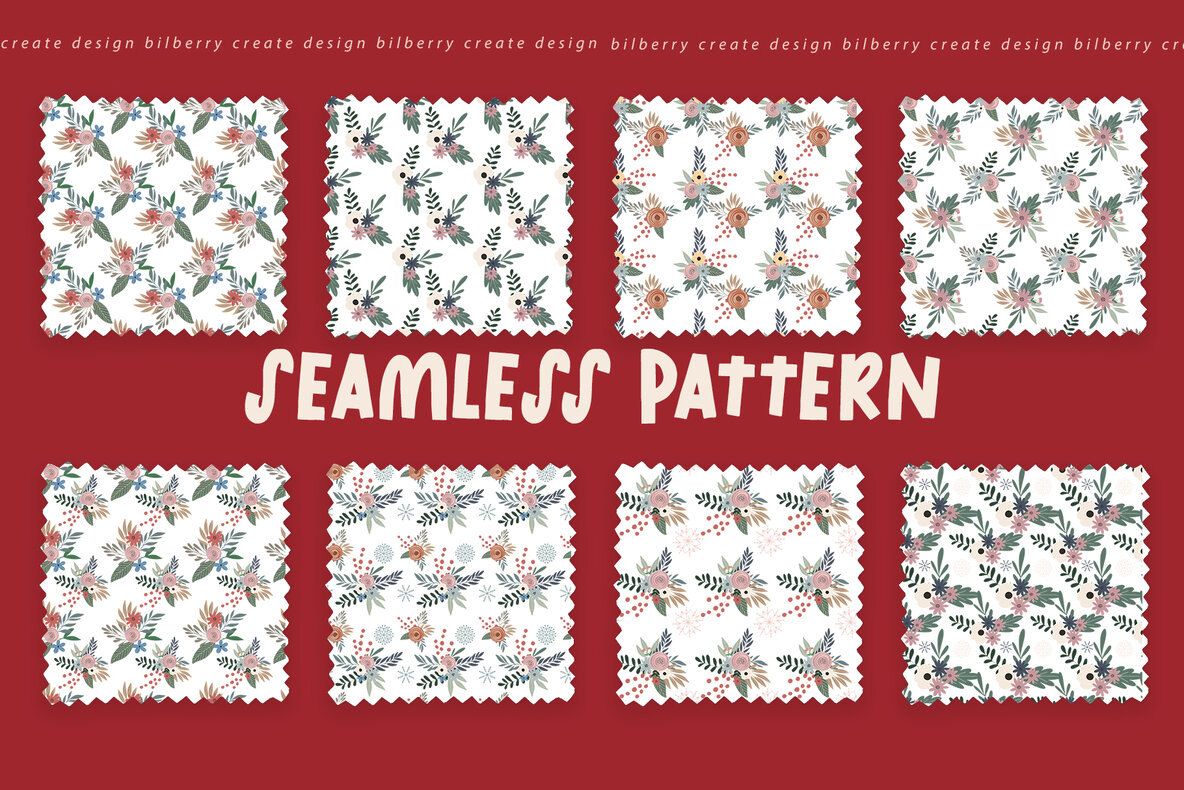 Christmas Flowers Art Set Christmas Flowers Art Set