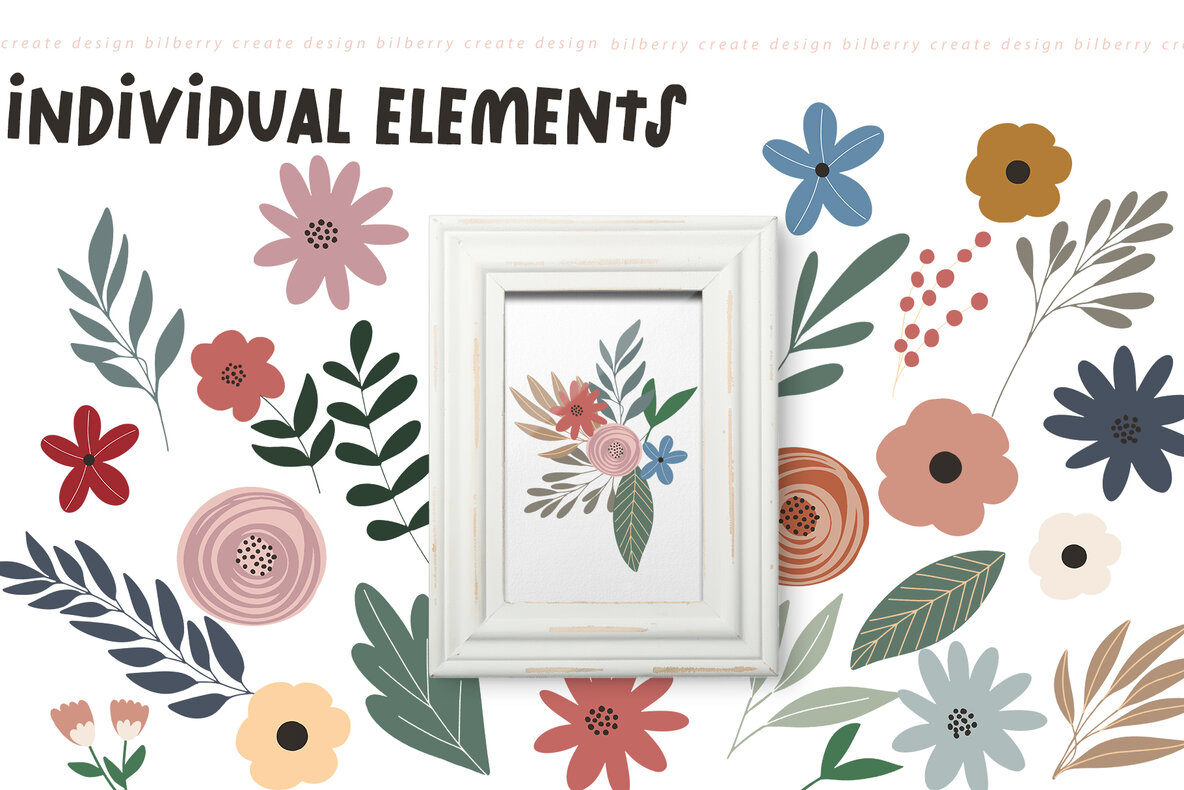 Christmas Flowers Art Set Christmas Flowers Art Set