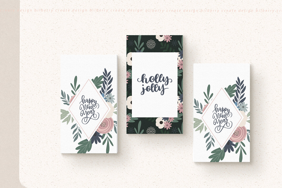 Christmas Flowers Art Set Christmas Flowers Art Set