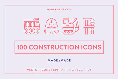 Construction Line Icons