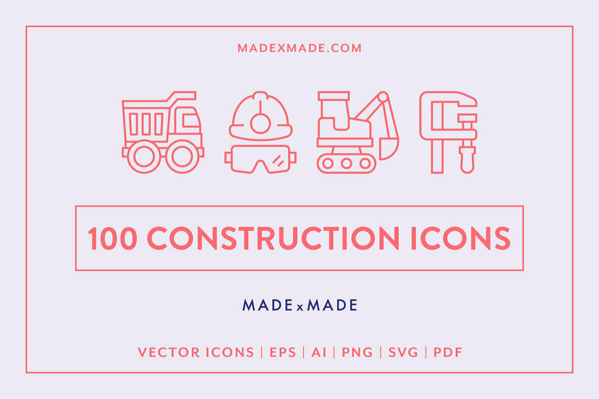 Construction Line Icons 1