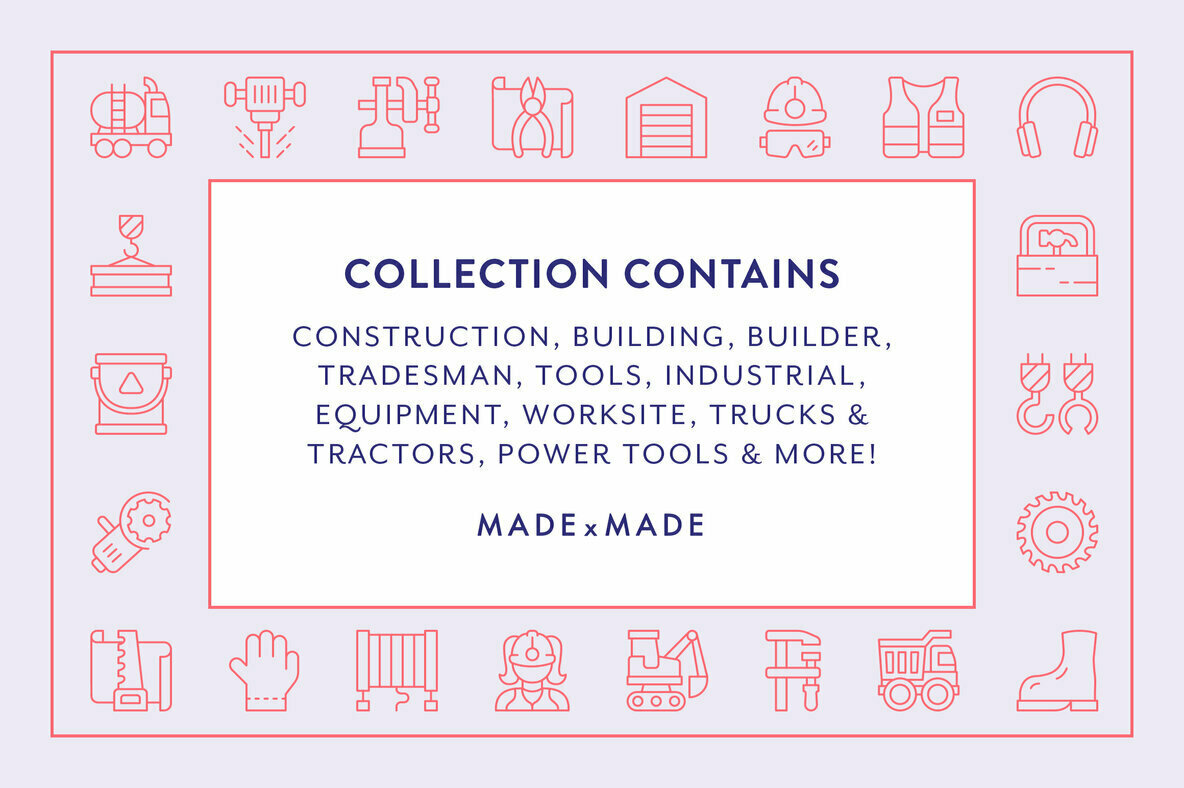 Construction Line Icons 2