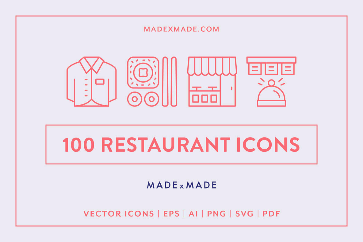 Restaurant Line Icons 1