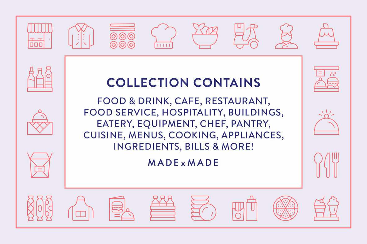 Restaurant Line Icons 2