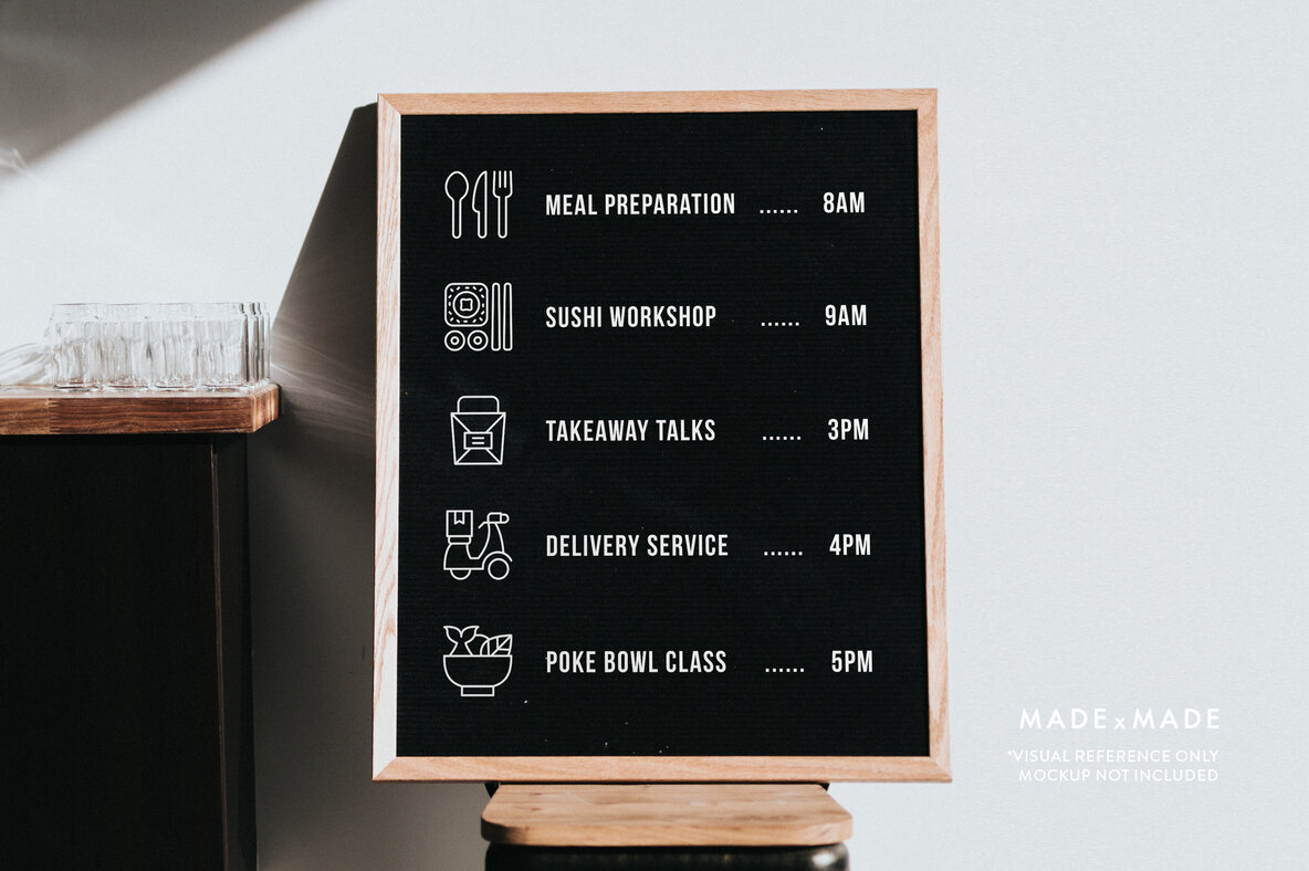 Restaurant Line Icons 6