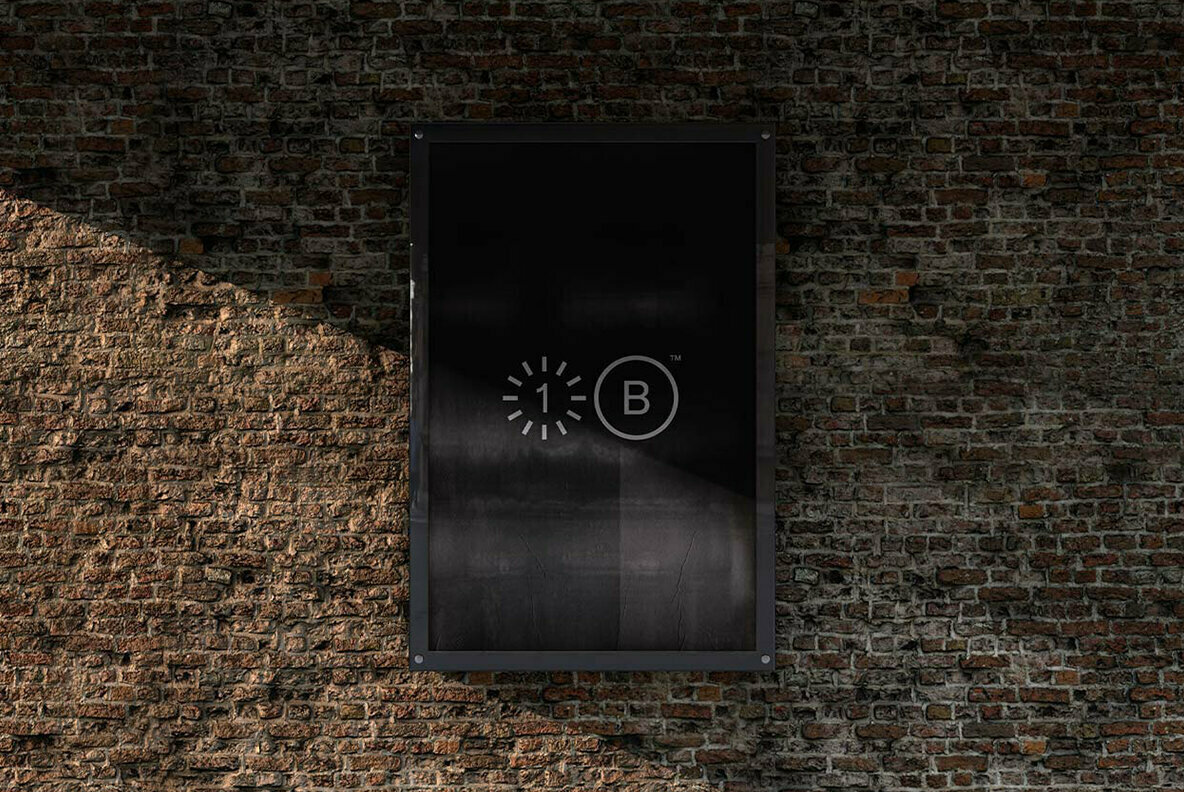 Brick Wall Billboard Mockup   No  005 1