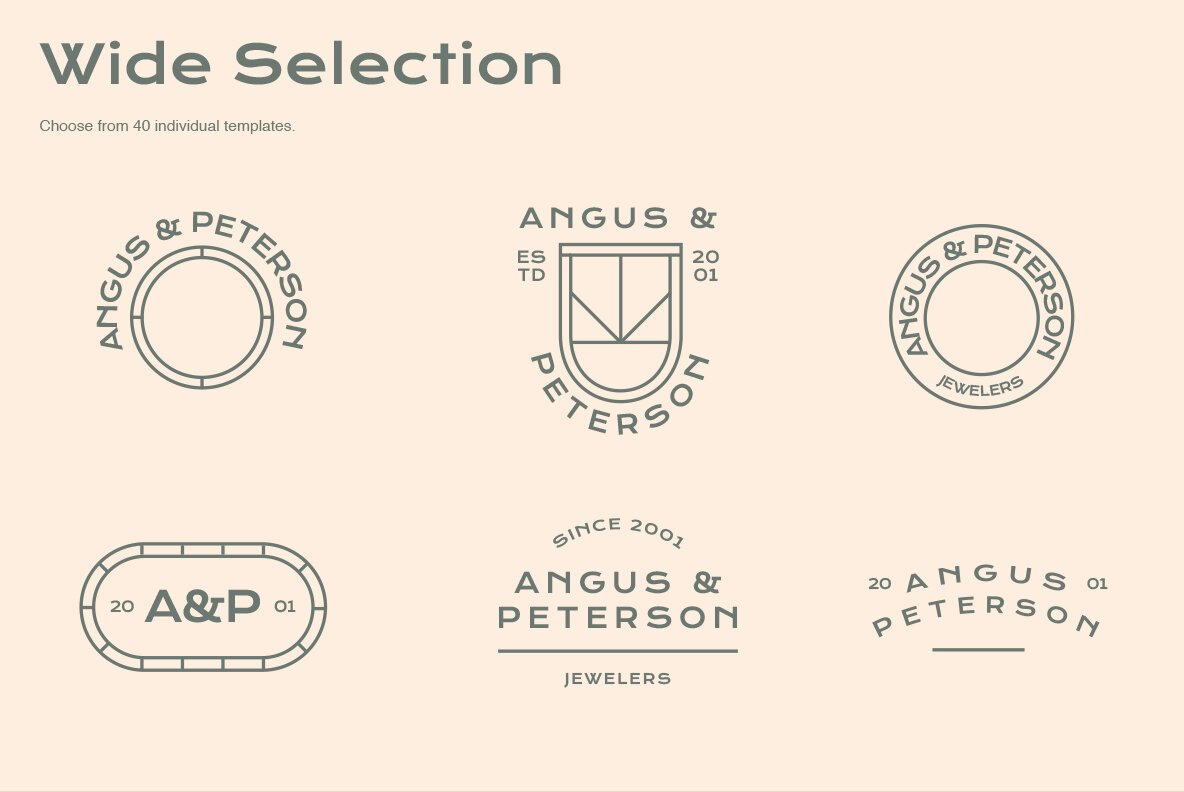 Minimalist Logo Templates Minimalist Logo Templates