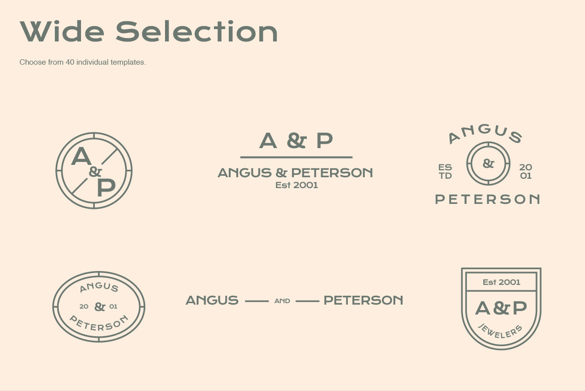 Minimalist Logo Templates Minimalist Logo Templates