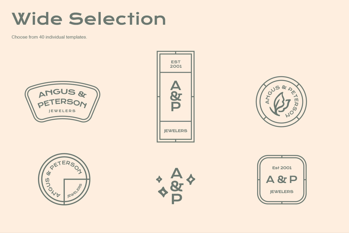 Minimalist Logo Templates Minimalist Logo Templates