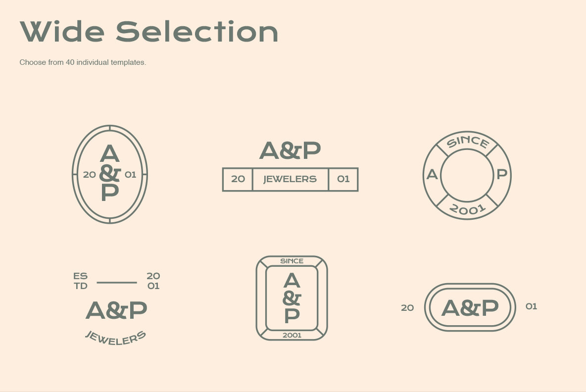 Minimalist Logo Templates Minimalist Logo Templates