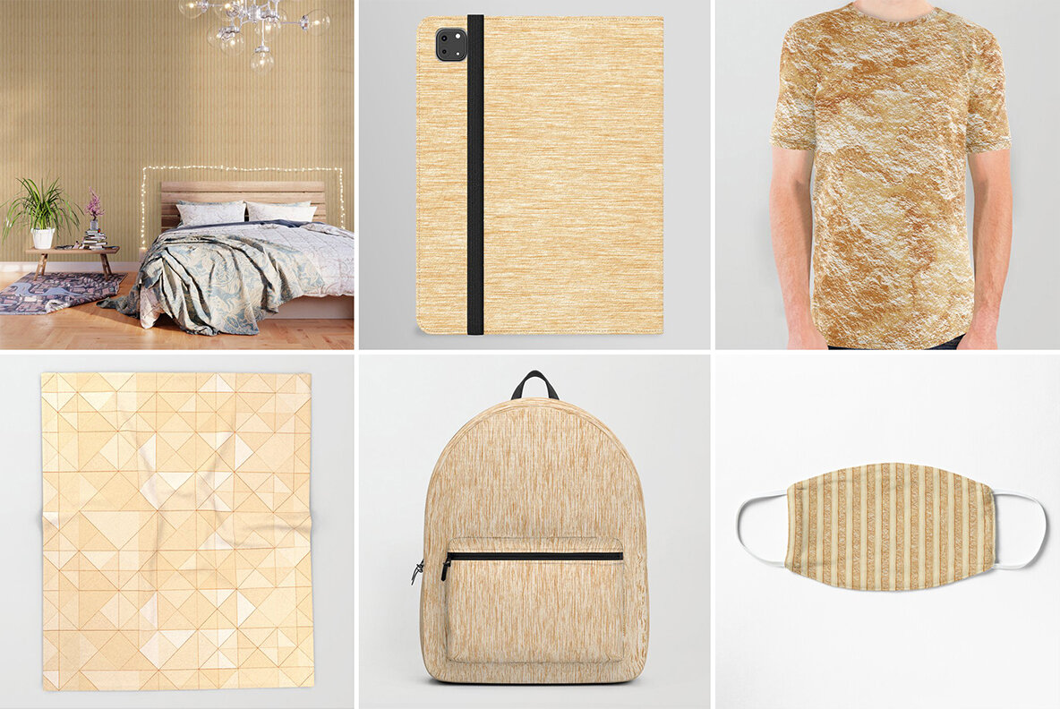 50 Gold Background Textures 15