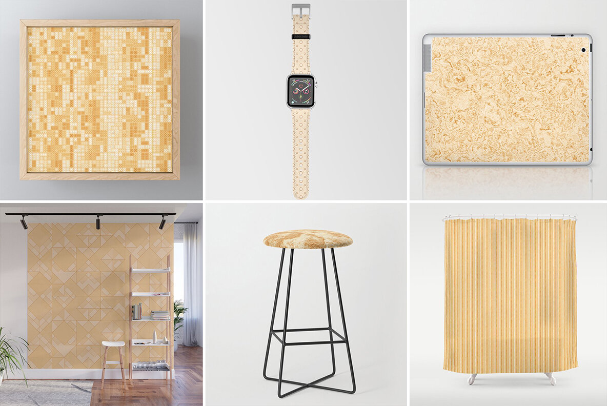 50 Gold Background Textures 17