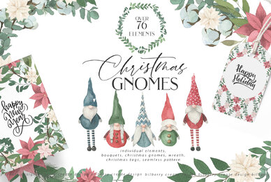 Christmas Gnomes Art Set