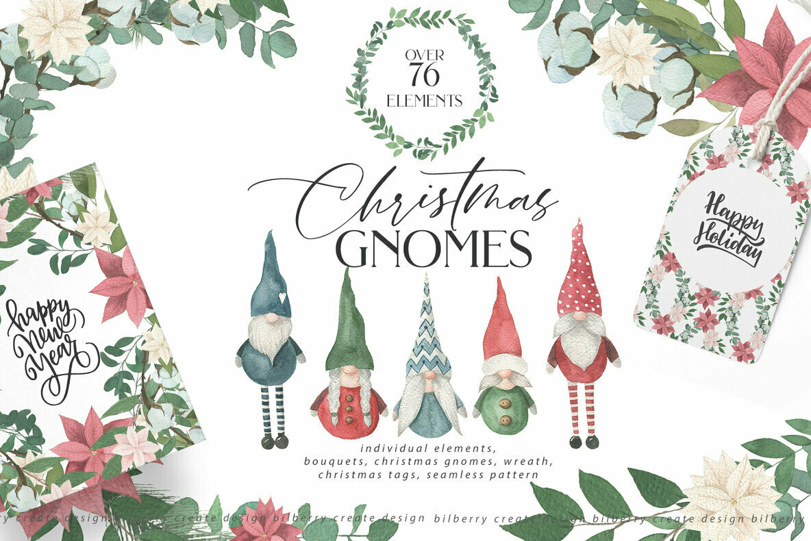 Christmas Gnomes Art Set Christmas Gnomes Art Set