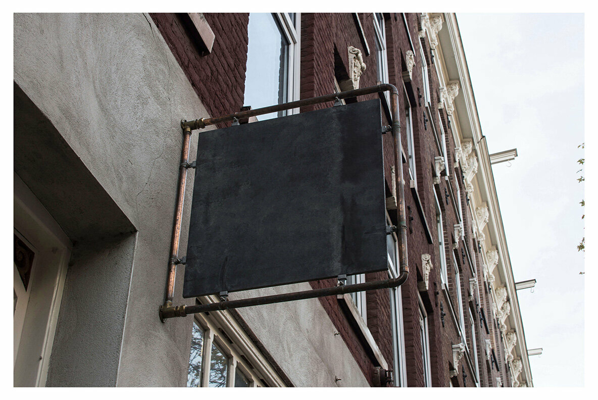 Amsterdam   Realistic Desk Sign Mockups 4