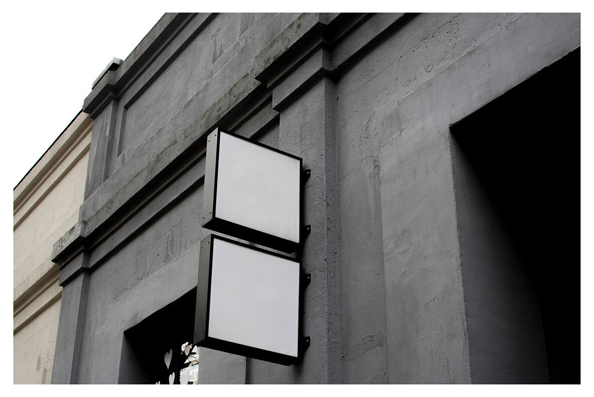 Amsterdam   Realistic Desk Sign Mockups 8