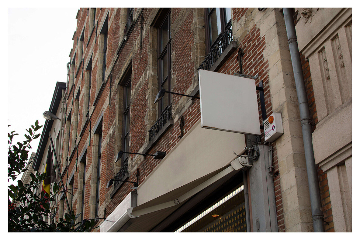 Amsterdam   Realistic Desk Sign Mockups 10