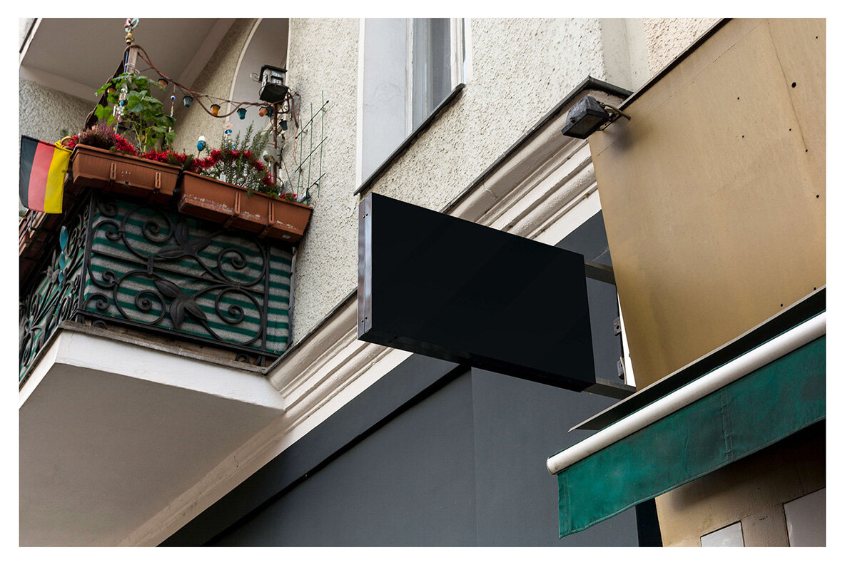 Amsterdam   Realistic Desk Sign Mockups 18