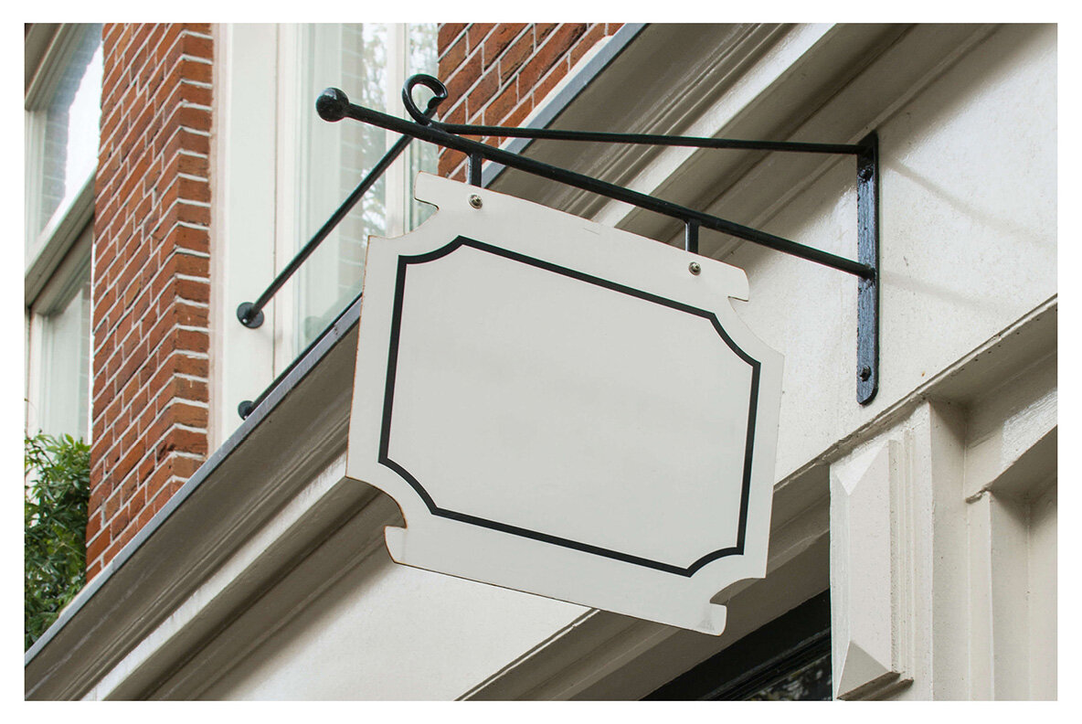 Amsterdam   Realistic Desk Sign Mockups 19